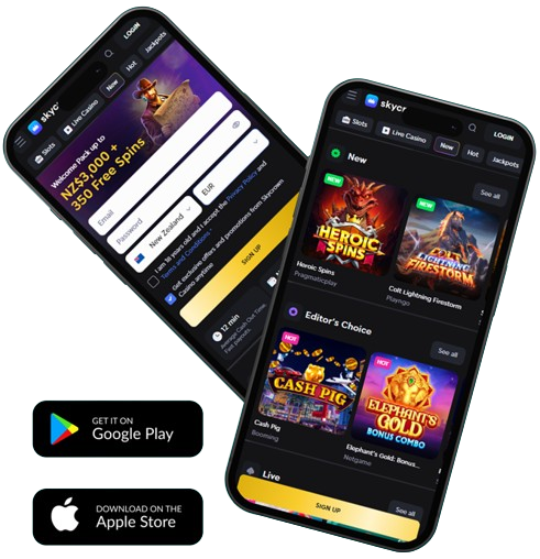 SkyCrown Casino mobile app interface